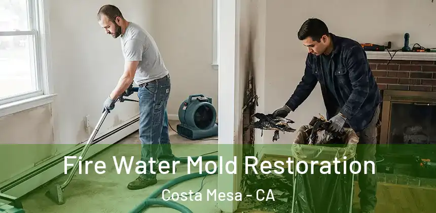  Fire Water Mold Restoration Costa Mesa - CA