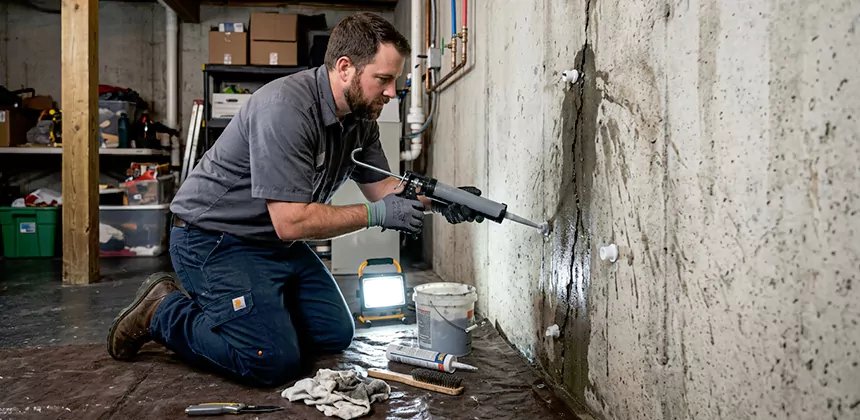 Basement Leak Repair From Inside in Costa Mesa